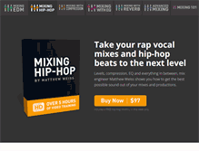 Tablet Screenshot of mixinghiphop.com